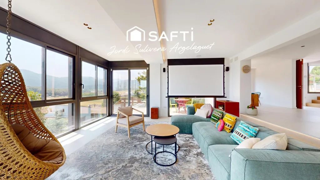 Séjour - Luxury Villa with Panoramic Views in Banyoles
