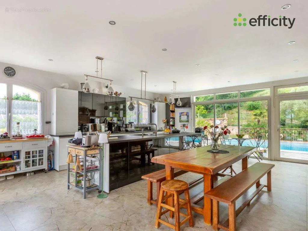 Kitchen - Character House with Pool in Saint-Priest