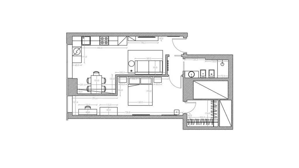 Plan - Modern Flat with Concierge in Milan