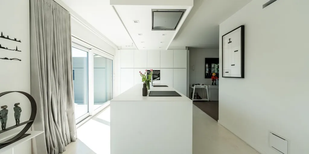 Köök - Penthouse with Panoramic Terrace in Kraainem
