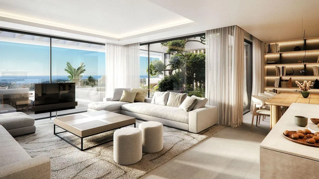 Séjour - Luxury Apartment with Pool in Casares