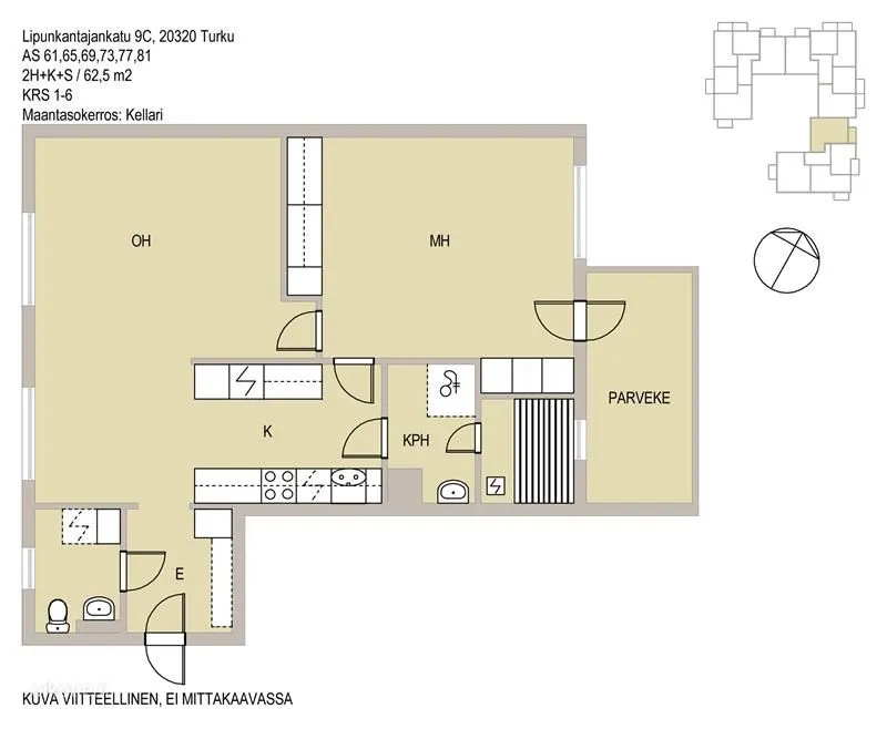 Plan - Appartement 2 pièces à FI