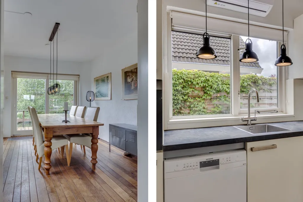 Cocina - Waterfront House with Terrace in ’s-Graveland