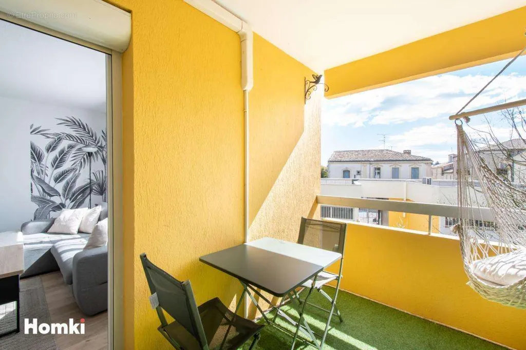 Balcony - Renovated 2-Bed Flat with Terrace in Montpellier Celleneuve