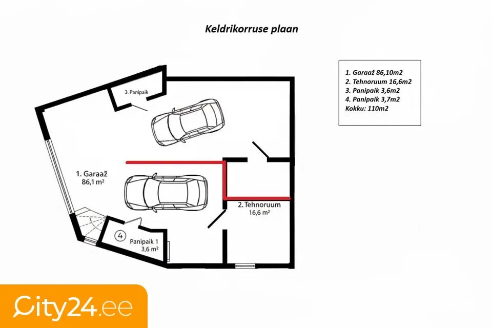 Appartement 5 pièces à Pärnu linn
