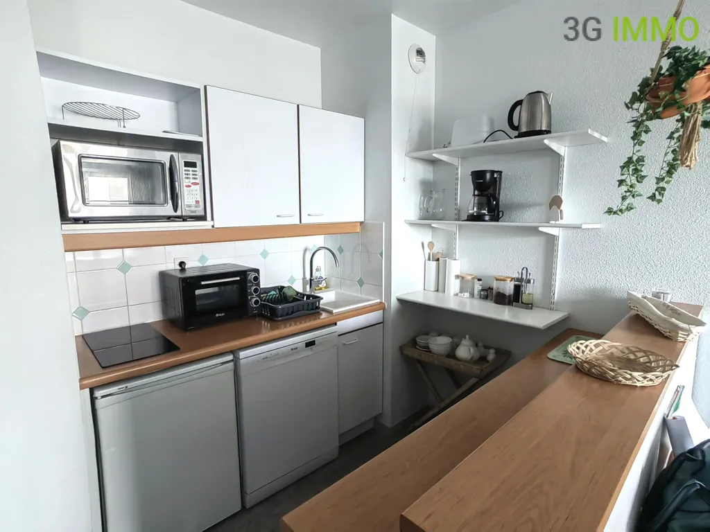Köök - T2 Apartment with Pool in Port Guillaume