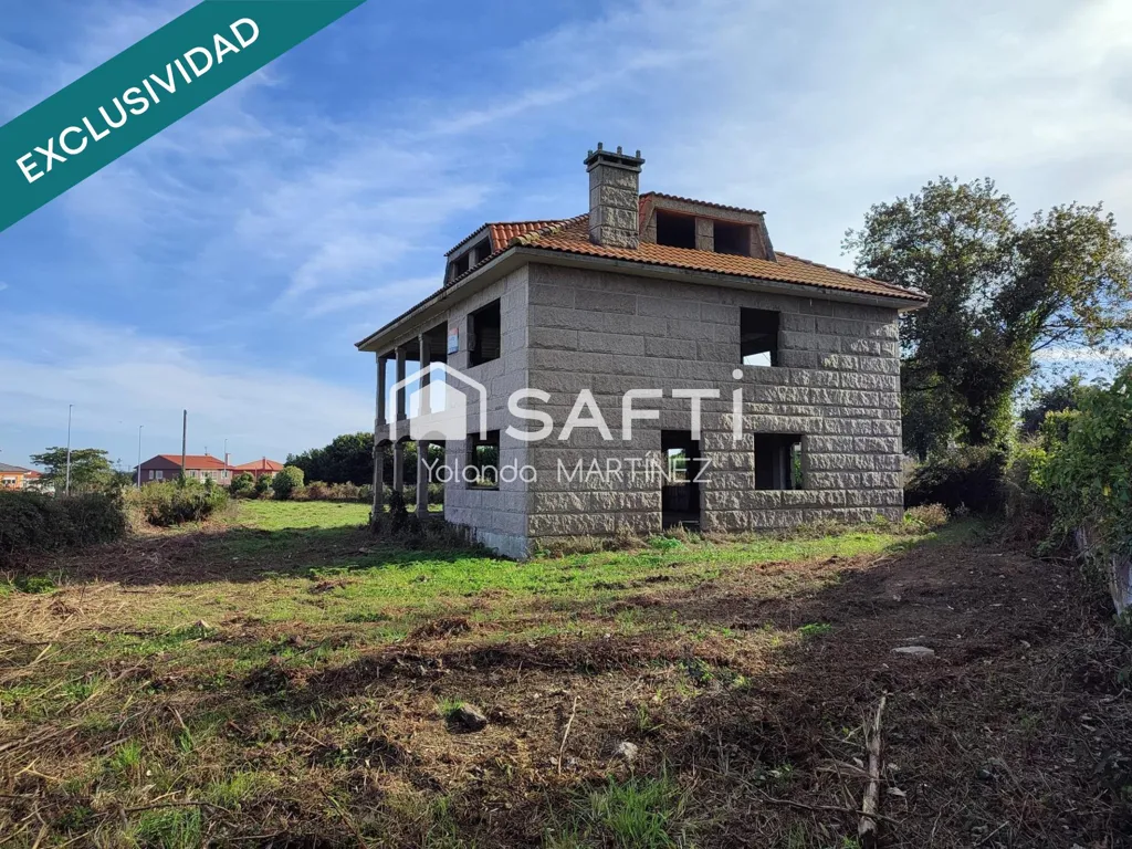Exterior - Unfinished House with Balcony near Santa Comba