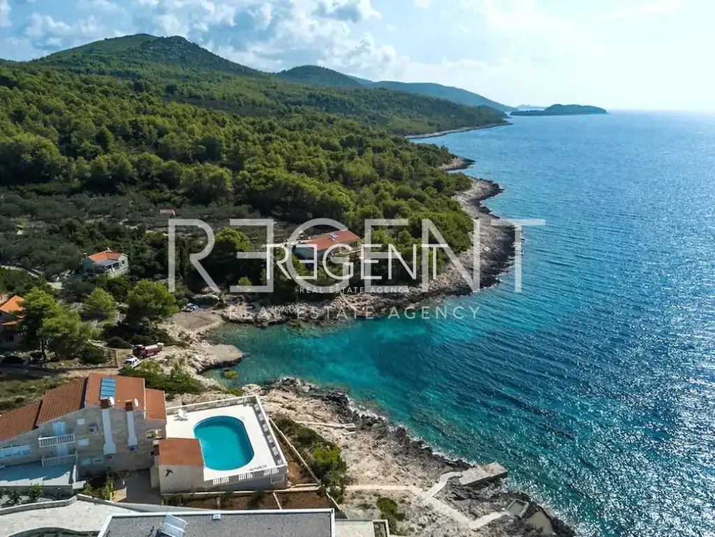 Vue aérienne - Stone Villa with Sea View on Korčula Island