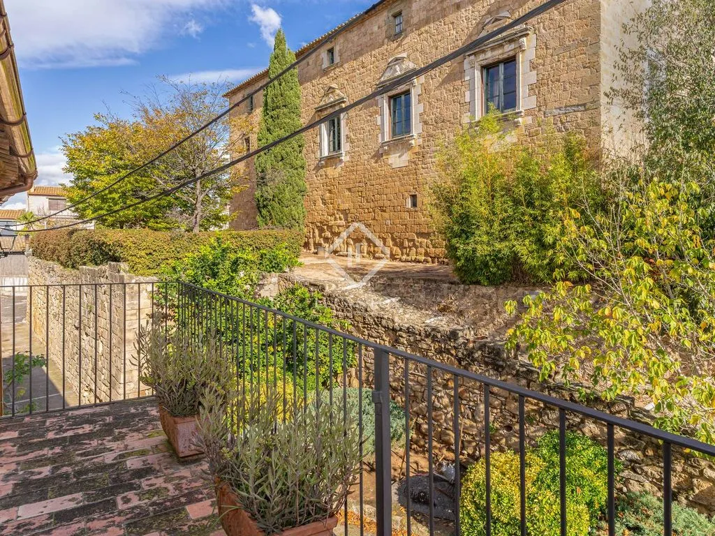 Terrace - Traditional Stone Cottage with Pool in Bàscara