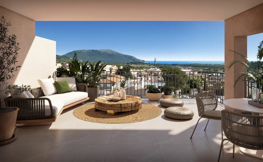 Terrace - Luxury Apartment with Sea View in Capdepera