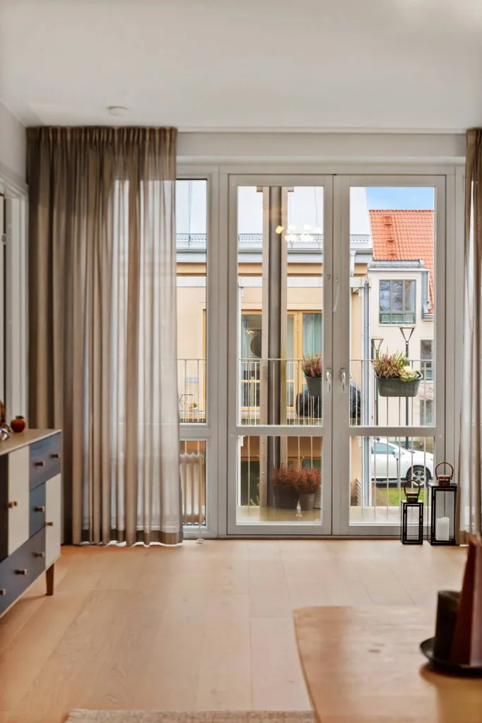 Séjour - Modern Flat with Slottspark View in Djursholm