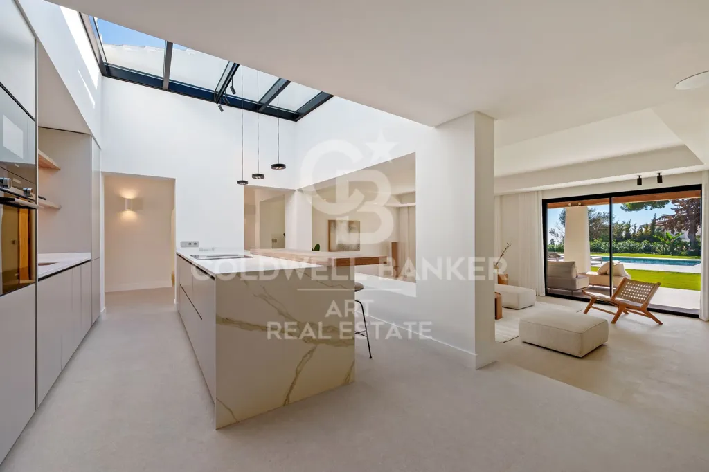 Köök - Villa with Sea View in El Rosario, Marbella
