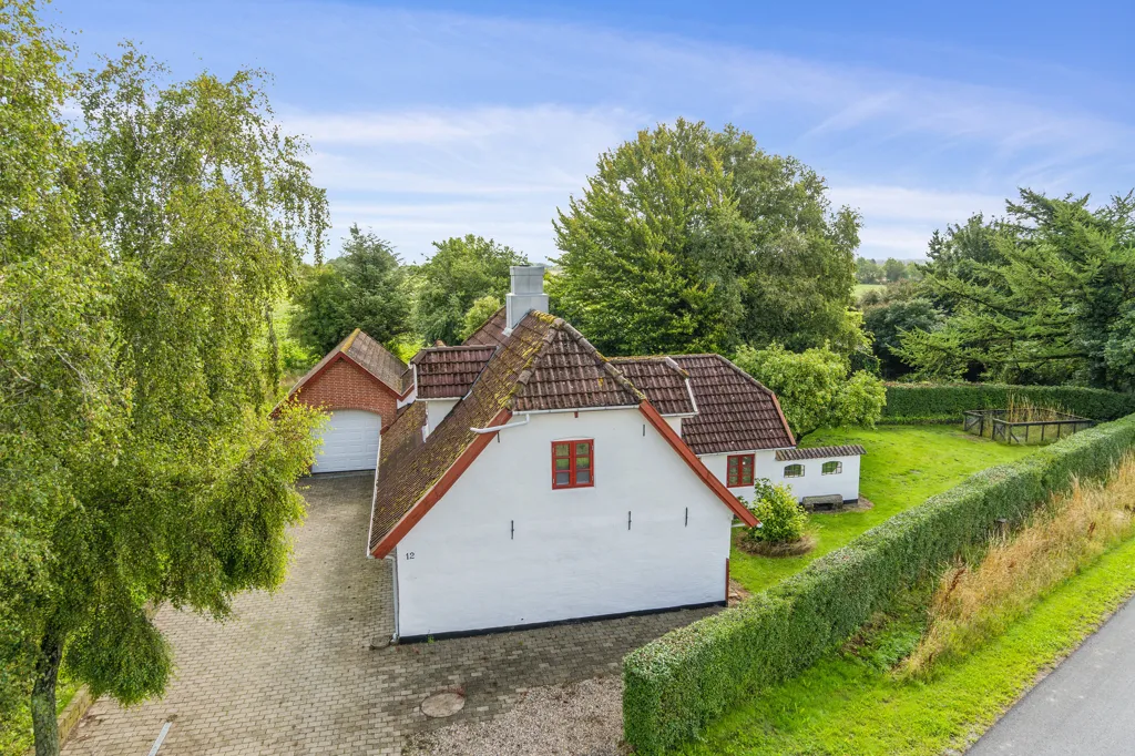 Vista aerea - Villa with Fireplace in Uldal, Vojens