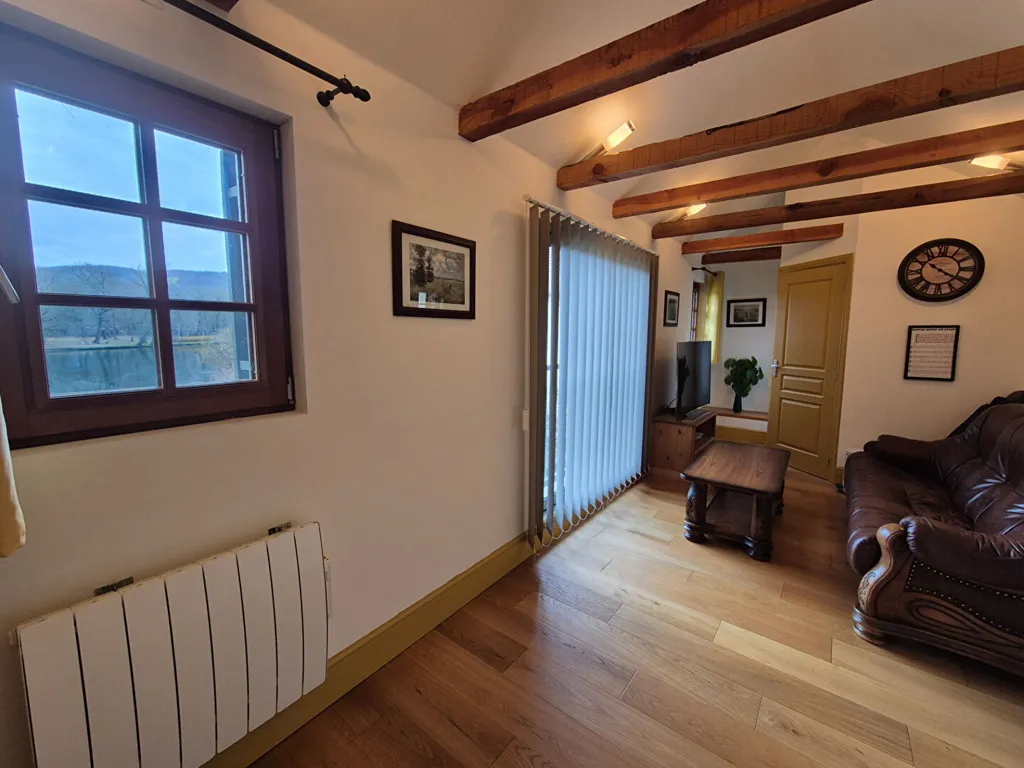 Séjour - Maison 2 Chambres avec Garage au Bord de la Dordogne à Beaulieu-sur-Dordogne
