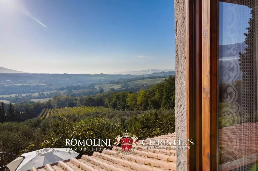 Terrace - Villa with Vineyard and Pool near Florence