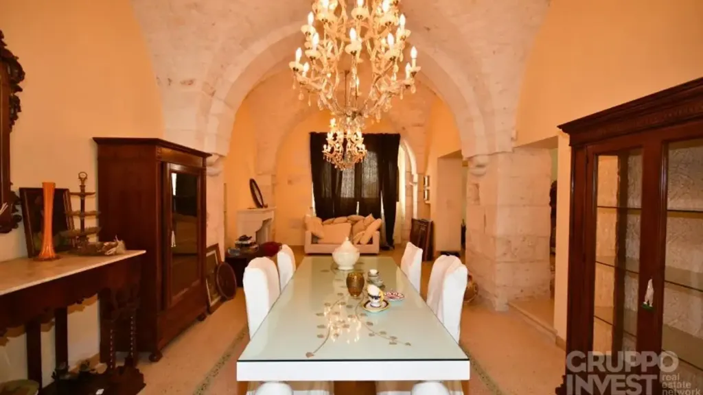 Dining Room - Historic Palazzo with Panoramic Terrace in Ostuni
