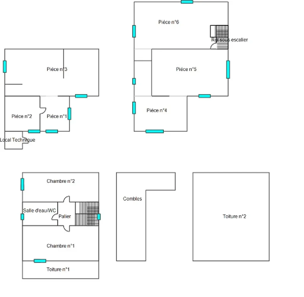 Floor Plan - Renovated House with Garden in Treffléan