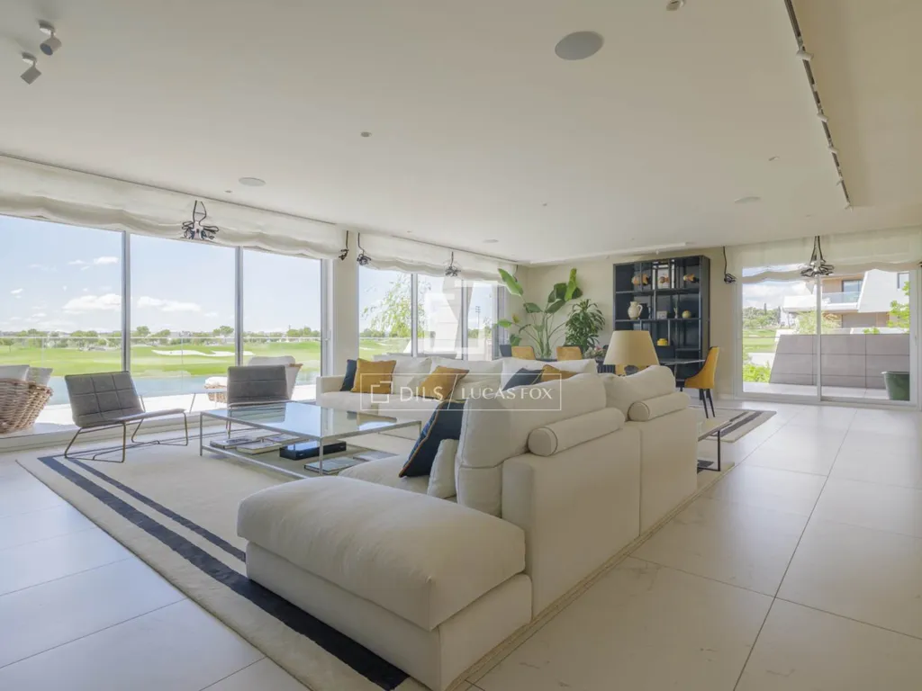 Living Room - Luxury Apartment with Golf Course Views in La Finca