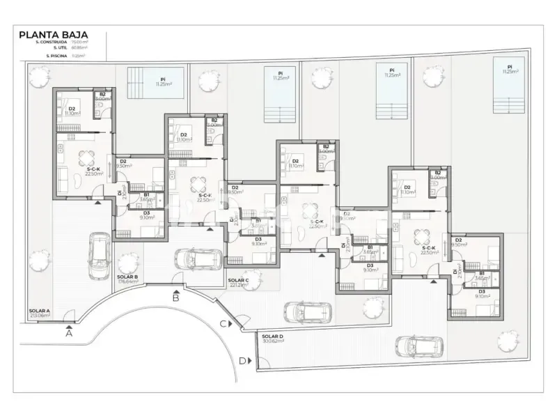 Plan - Newly Built Villa with Pool in Mazarrón