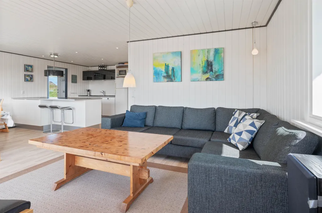 Soggiorno - Modernised Summerhouse with Sea View in Klegod