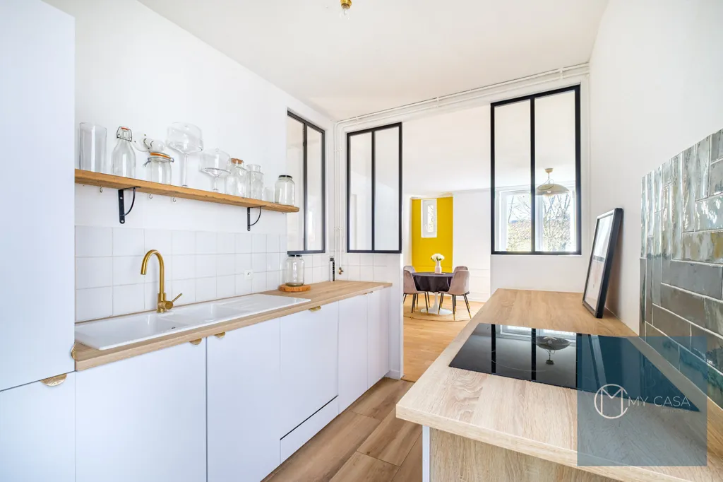 Cuisine - Appartement Lumineux avec Jardin à Valmy