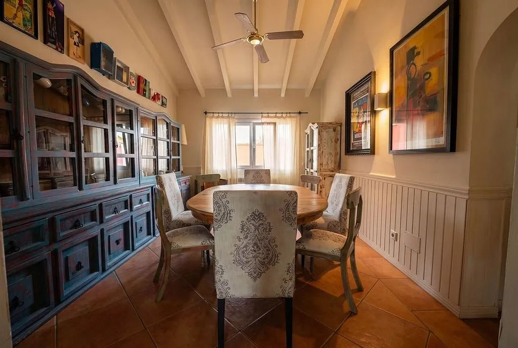 Dining Room - Single-Storey Villa with Pool in Sa Planera