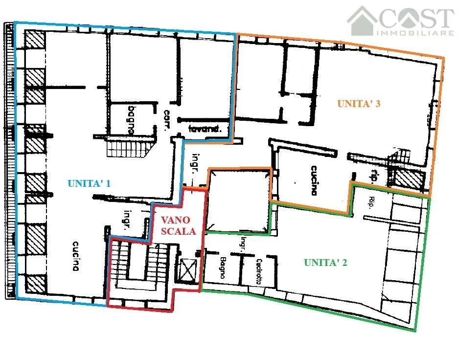 Plan - Luxury Penthouse with Panoramic Views in Vicenza