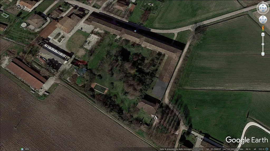 Õhuvaade - Historic Rustico with Garden in Ceresara
