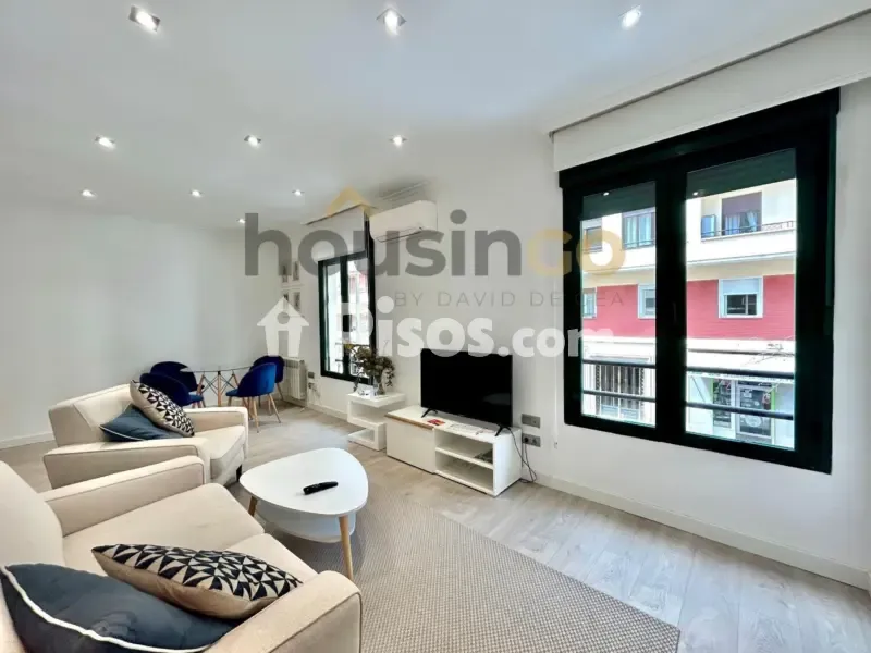 Living Room - Modernised Flat with West View in Chamberí