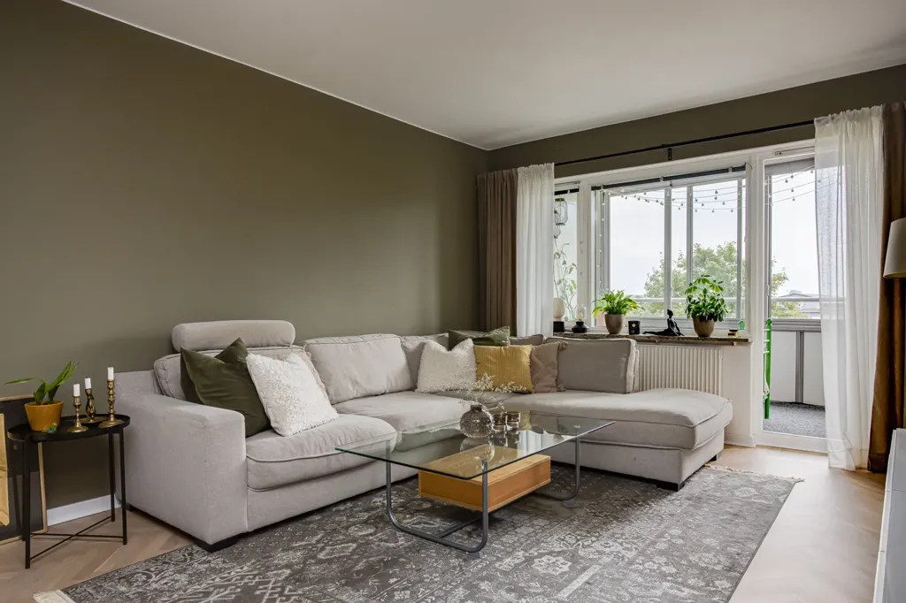 Séjour - Apartment with Balcony in Halland