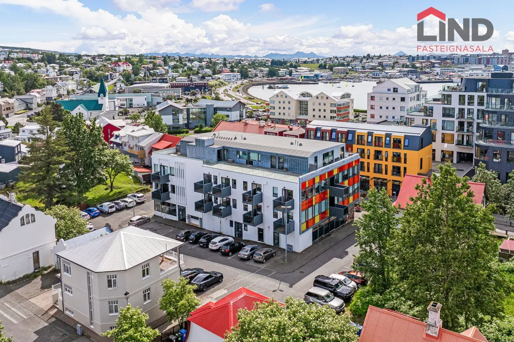 Vista aerea - Studio Apartment with Sea View in Hafnarfjörður