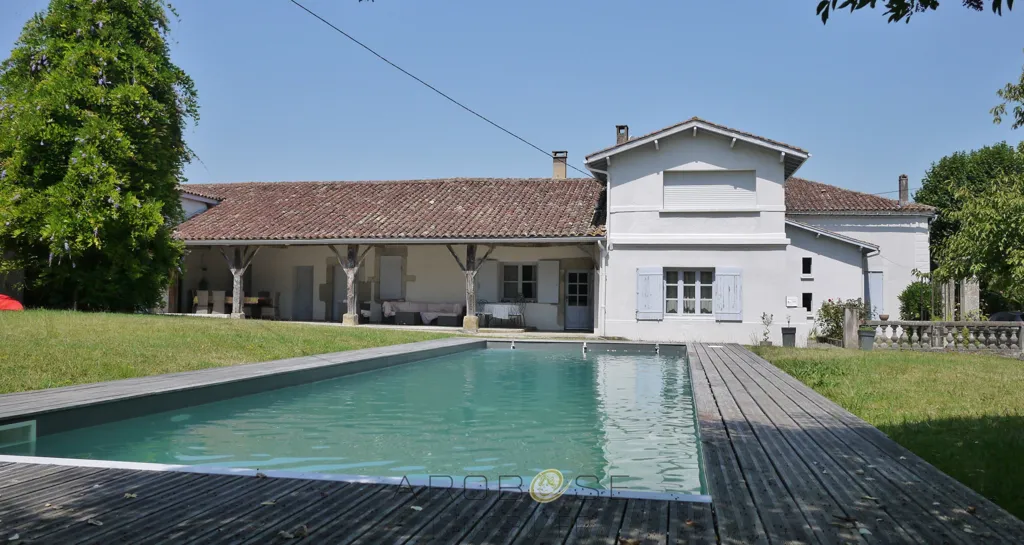 Pool - Restored Stone Manor with Pool near Bordeaux