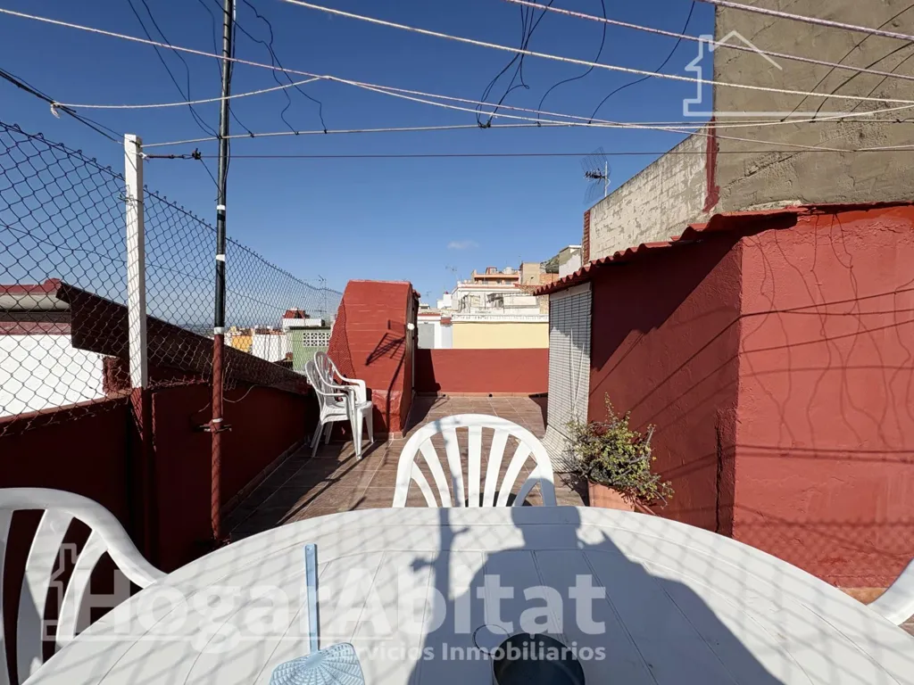 Terrasse - Reformed House with Terrace in Cullera Centre