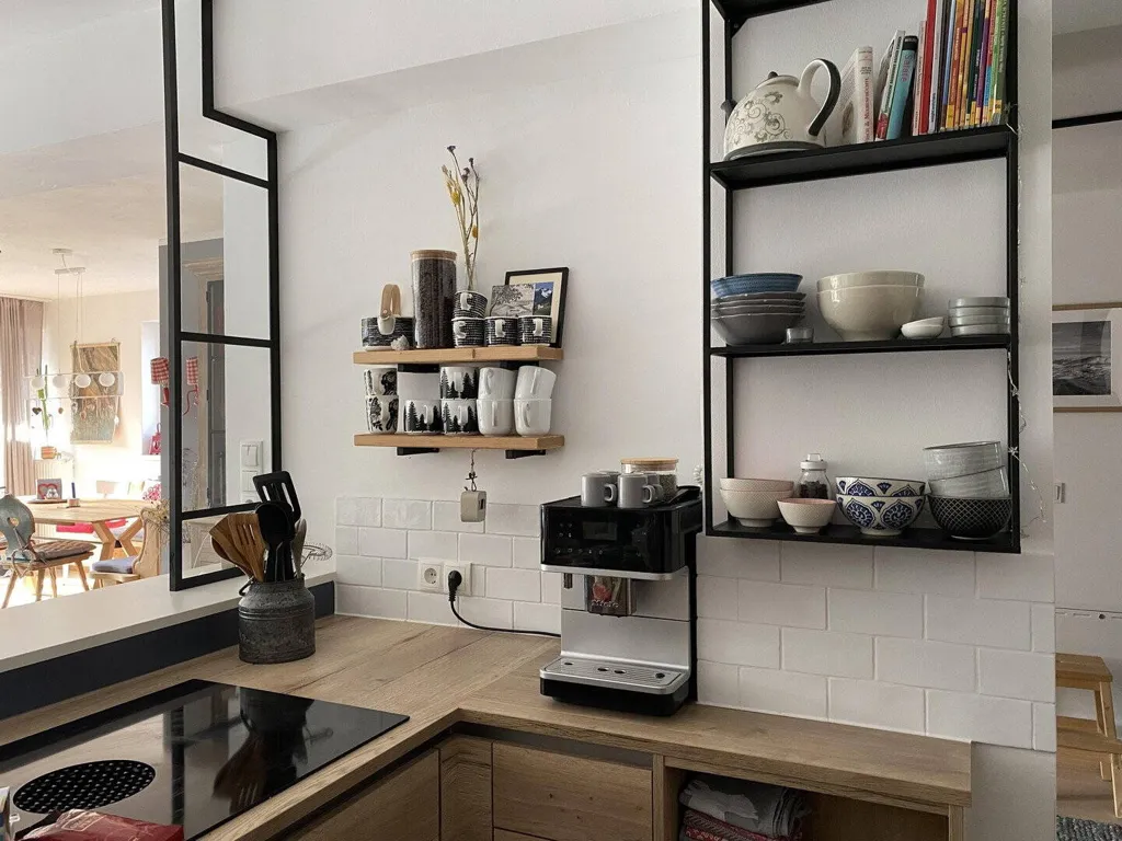 Köök - Modernised Apartment with Garden in Tirol