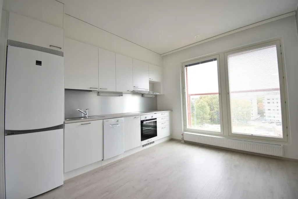 Köök - Modern Flat with Balcony in Ranta-Tampella