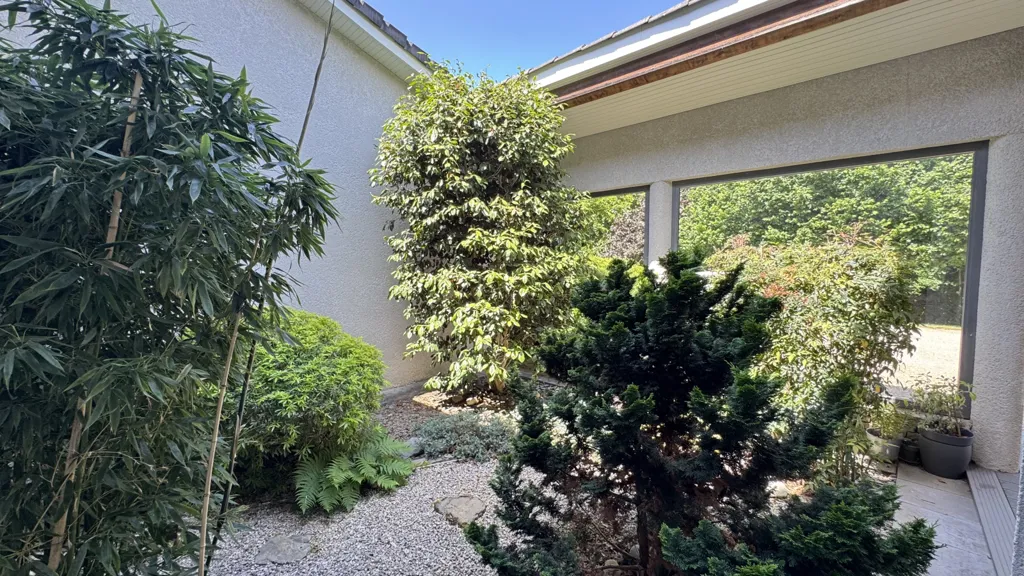 Garden - Contemporary Villa with Pool in La Talaudière