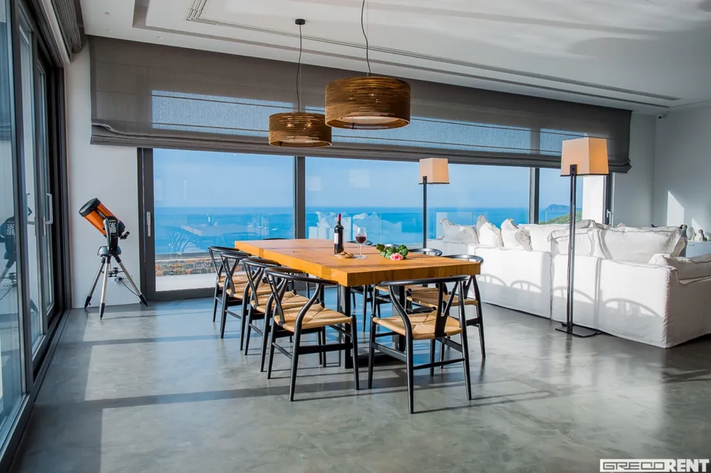 Salle à manger - Villa with Infinity Pool in Istron, Crete