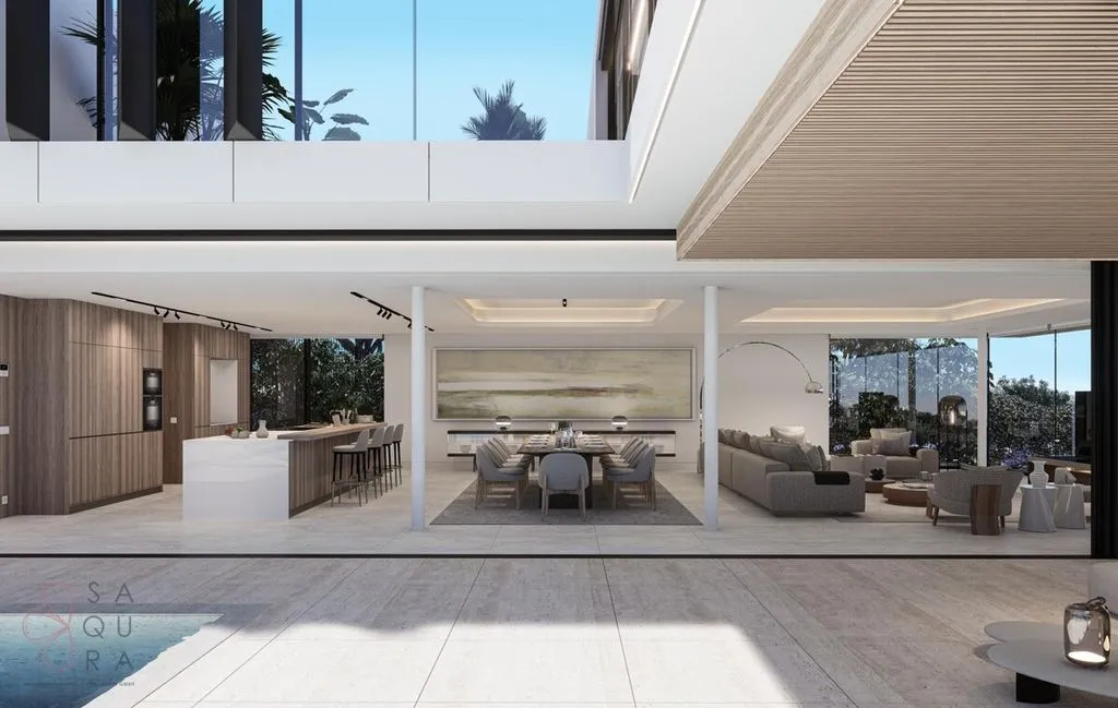 Piscine - Contemporary Villa with Golf View in Sotogrande