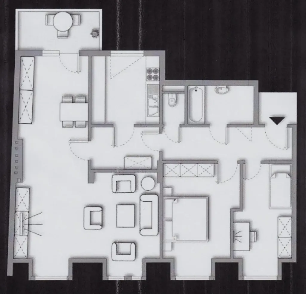 Floor Plan - Penthouse with Terrace in Unter St.Veit, Hietzing