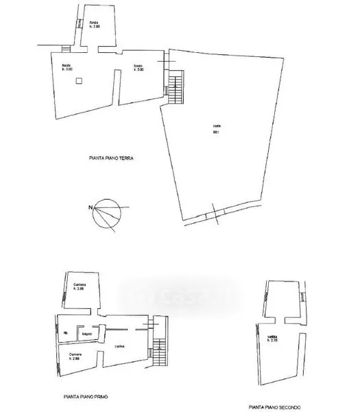 Plan - Cielo-Terra with Garden in Historic Bevagna