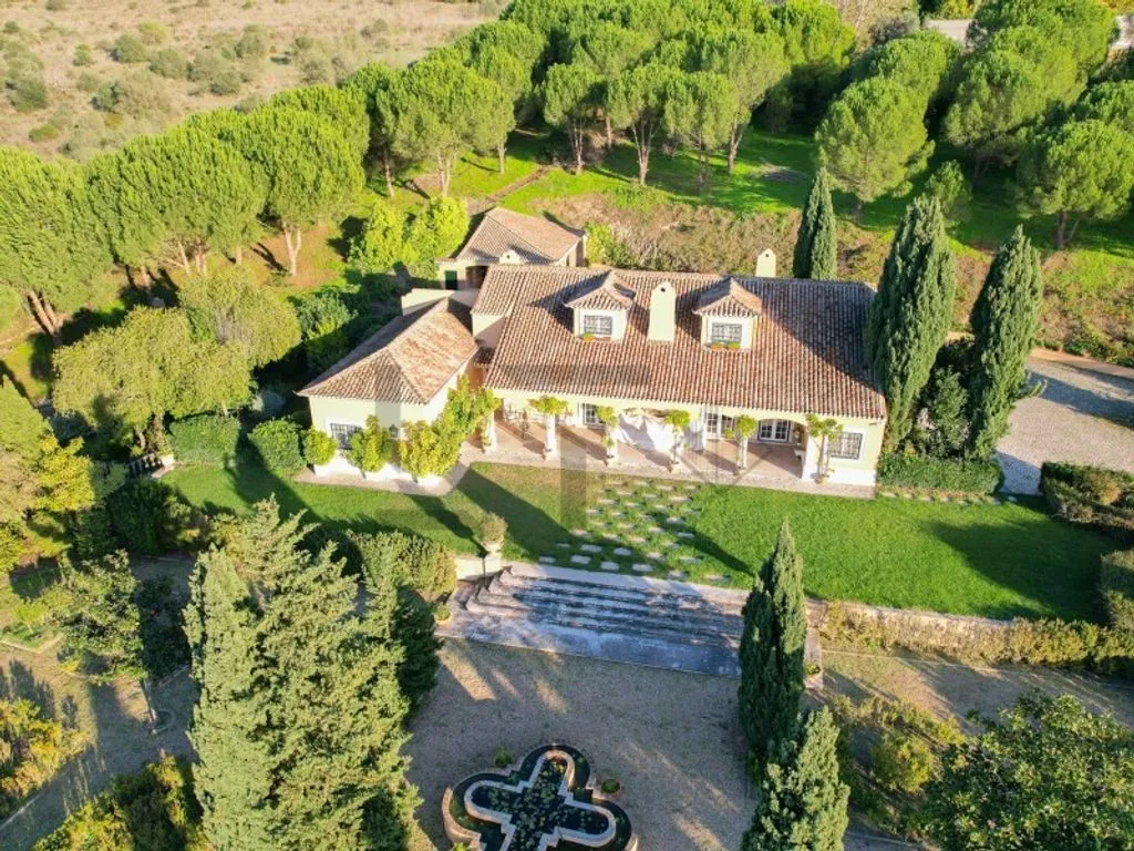 Vue aérienne - Farm with Pool and Vineyard in Azeitao