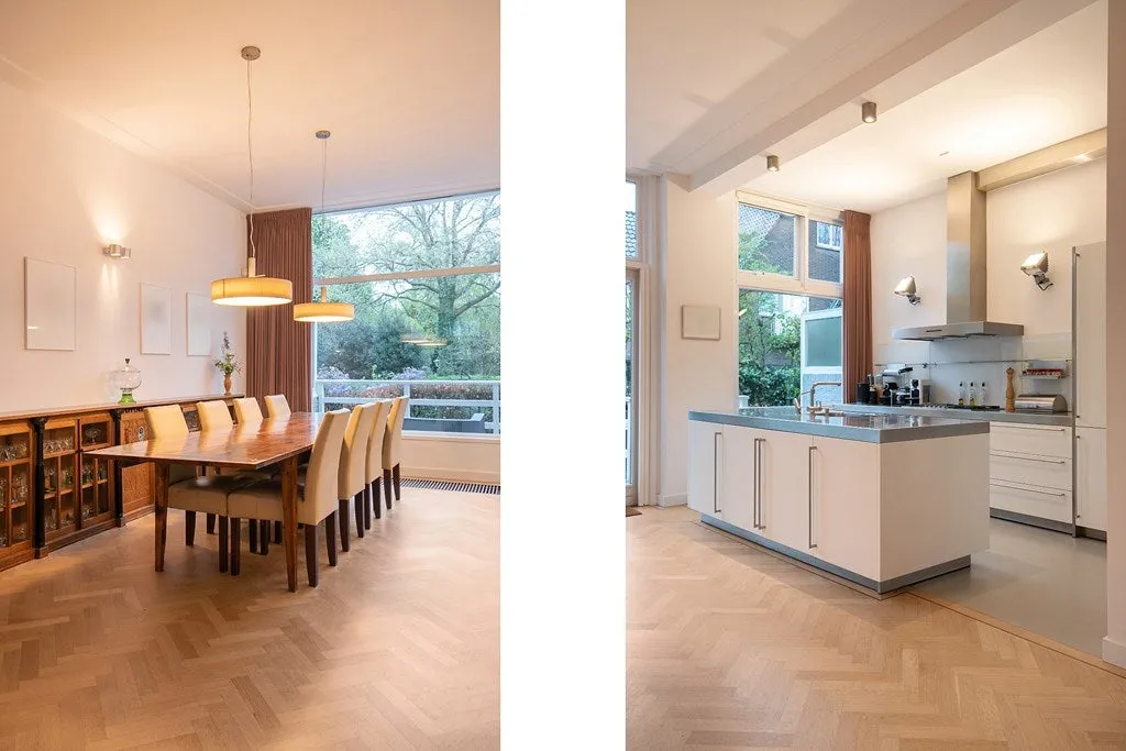 Salle à manger - Character Villa with Park View in Kralingen