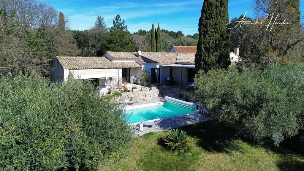 Õhuvaade - Villa with Pool near Uzès