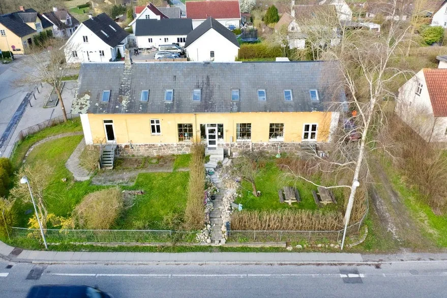 Vue aérienne - Historic Mill Conversion with Creative Workshop in Jystrup