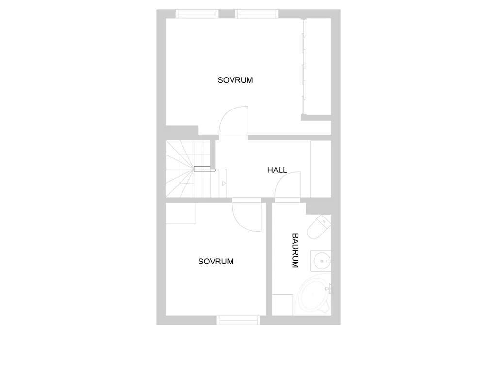 Planimetria - Modern Flat with Balcony in Vindfället
