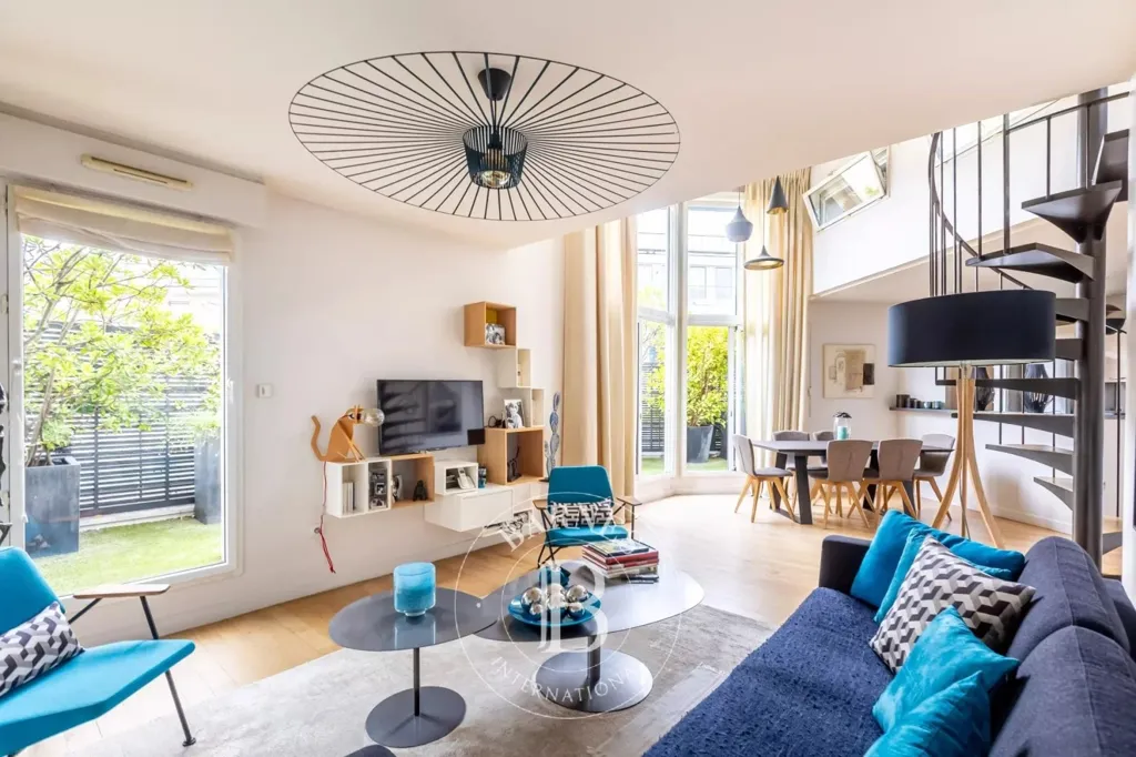 Séjour - Appartement avec Terrasses et Parking à Boulogne Centre