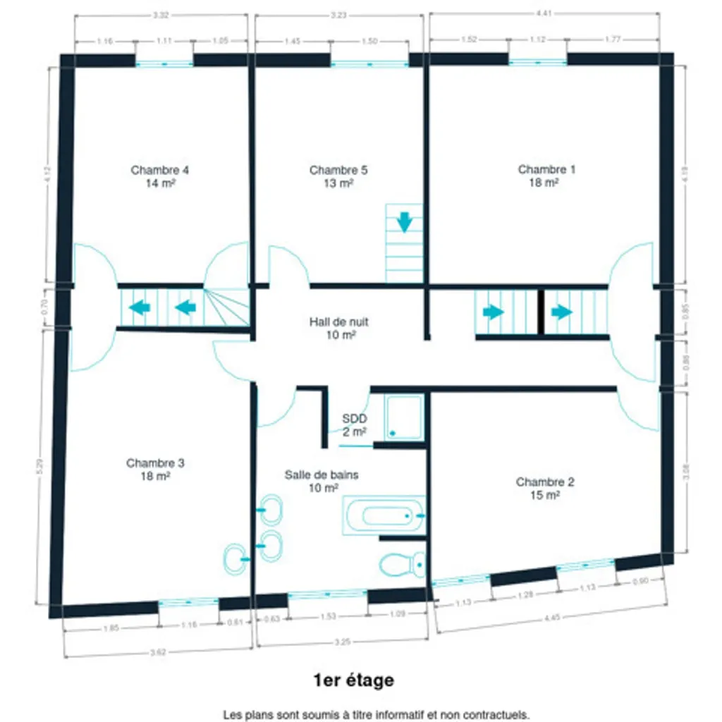 Plan - Maison Charmante avec Jardin à Morialmé