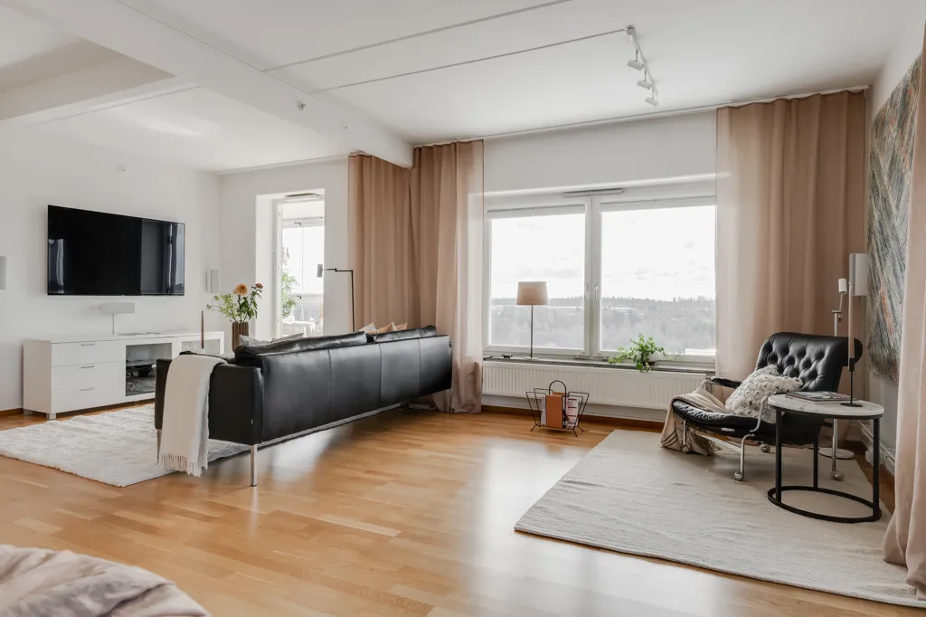 Séjour - Corner Penthouse with Panoramic View in Borås