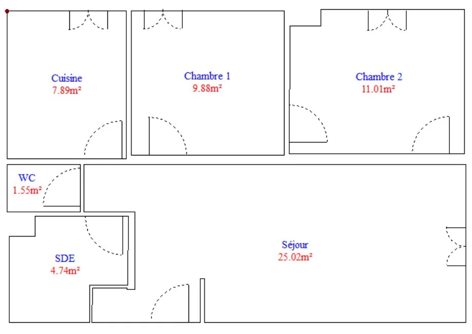 Plaan - Ground Floor Apartment with Garage in Courbessac