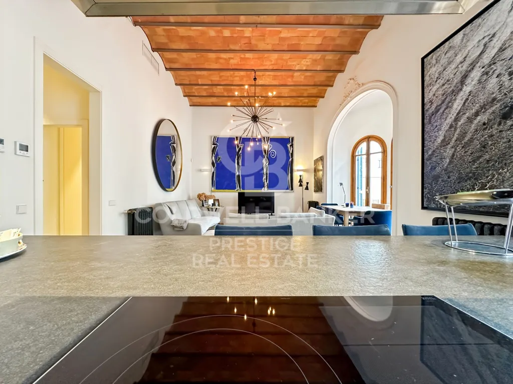 Köök - Flat with Large Terrace in Eixample, Barcelona